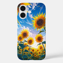 Anime Summer Sunflower Field