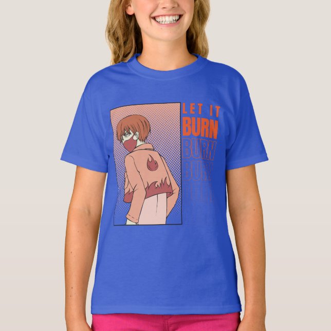 Anime T-Shirt | Deixar queimar Camisa | Camisa de  (Frente)