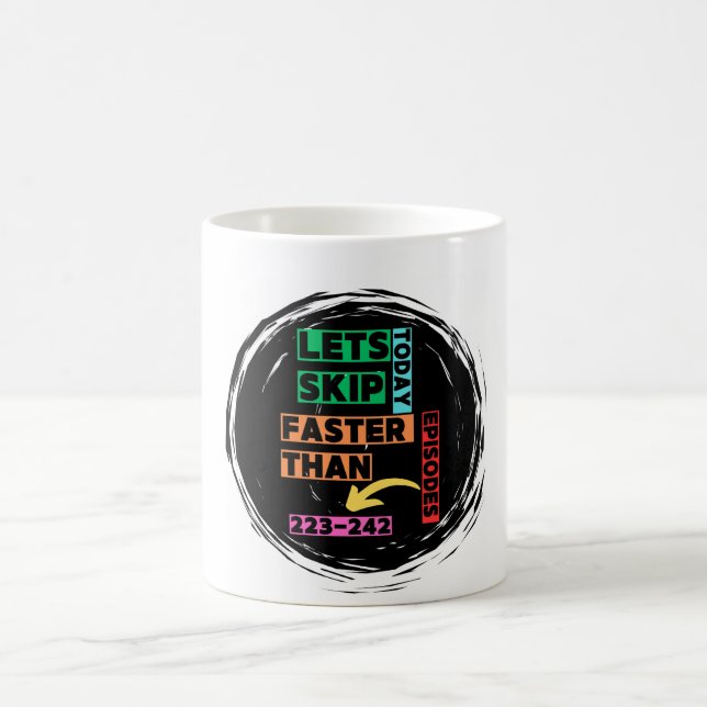 Anime uma caneca de café engraçada " Lert's Skip T (Centro)