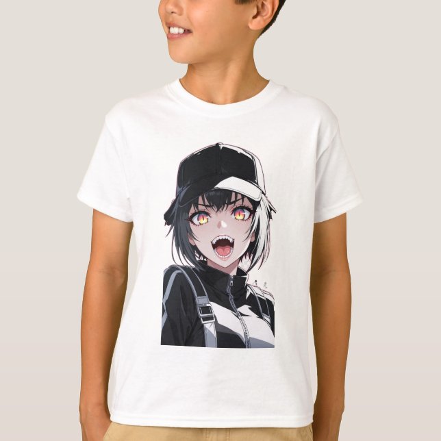 Anime Vampire Girl T-Shirt (Frente)