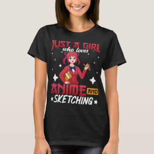 Animes Engraçados Camisas Apenas Uma Menina Que Ad