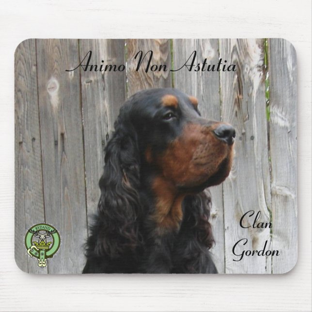Animo Non Astutia, Gordon Setter Mousepad (Frente)