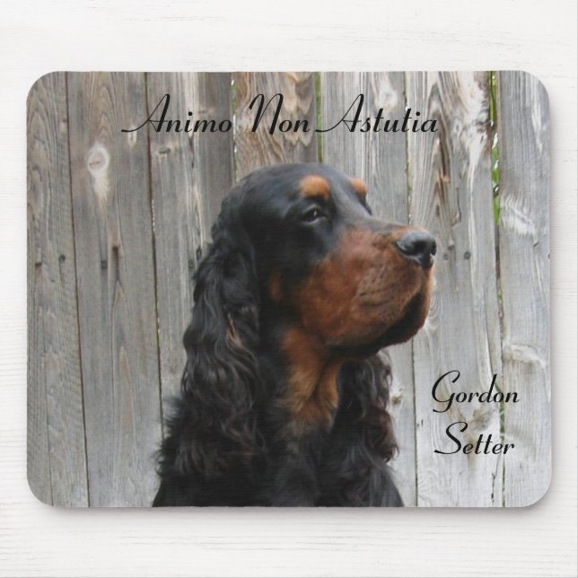 Animo Non Astutia, Gordon Setter Mousepad (Frente)