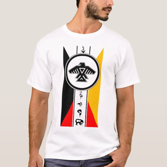 Anishinabek Dodem & t-shirt de 4 sentidos (Frente)