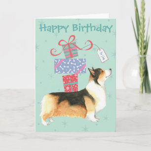 Aniversário Apresenta Cartão Pembroke Welsh Corgi