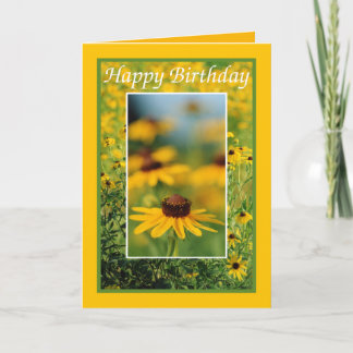 Aniversário - cartão de olhos pretos de Susans