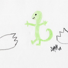 Aniversário - Cartão Feliz Dia do Chapéu (lagarto)