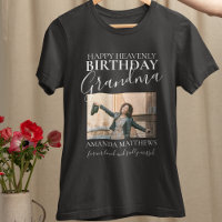 Aniversário Celestial Vovó | Camiseta Memorial com