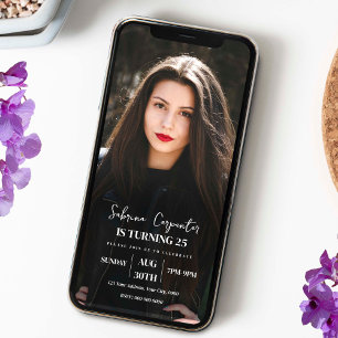 Aniversário com Convite Fotográfico