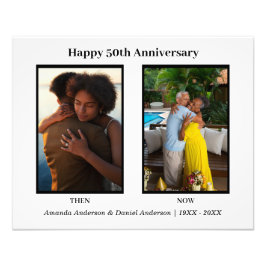 Aniversário da Colagem de Fotos em Preto e Branco