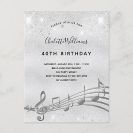 Aniversário da prata nota 40º convite