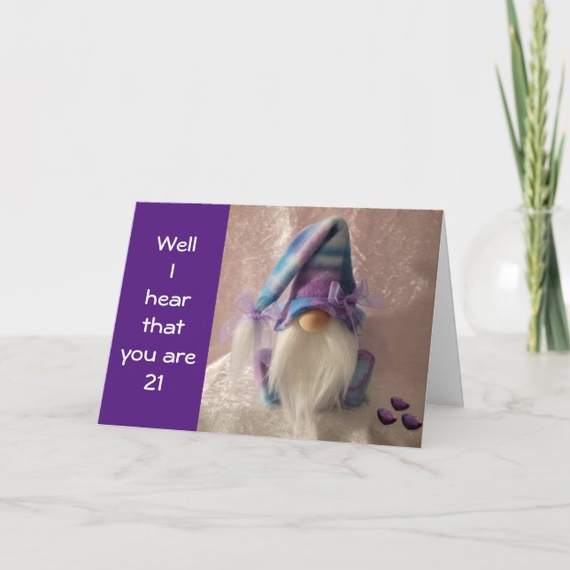 **aniversário de 21 anos** BEM-VINDO AO Cartão ADU (Frente)