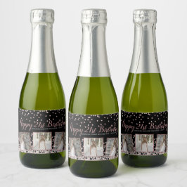 aniversário de 21 anos de Colagem de Fotos Silver 