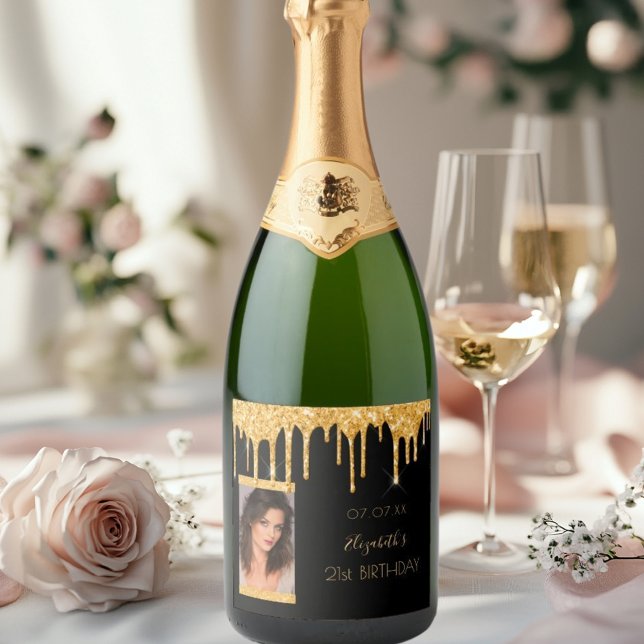 aniversário de 21 anos de foto do glamour preto do (Criador carregado)