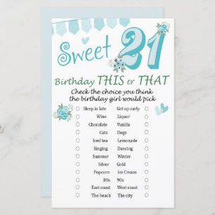 aniversário de 21 anos deste ou daquele jogo