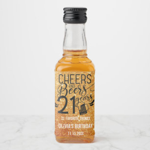 aniversário de 21 anos Glitter Queijos e cerveja