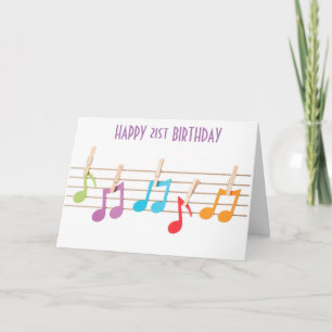 **aniversário de 21 anos** NOTAS MUSICAIS DESEJOS 