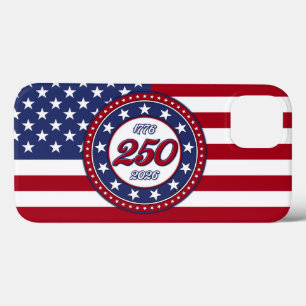 Aniversário de 250 anos da América com a bandeira