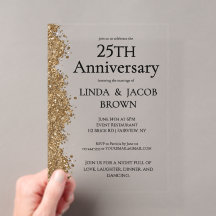 Aniversário de 25 anos de Casamento Dourado Brilho