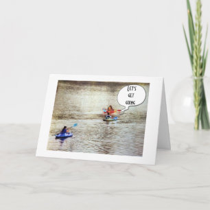 **ANIVERSÁRIO DE 25** CARTÃO DE GANCHO KAYAK ESTIL
