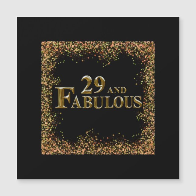 Aniversário de 29 anos (Frente)