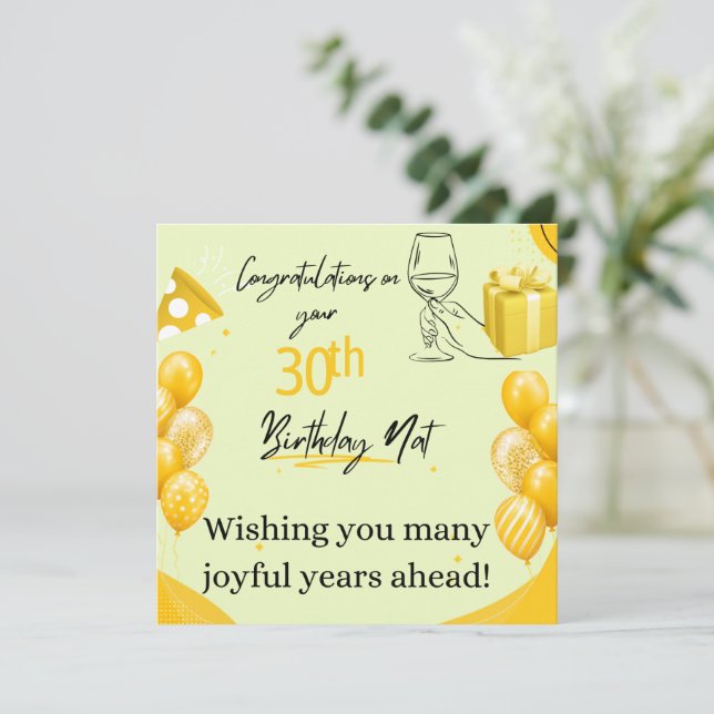 Aniversário de 30 anos (Em pé/Frente)