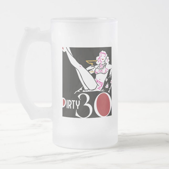 Aniversário de 30 anos - 30 sujos - caneca (Esquerda)