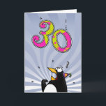 Aniversário de 30 anos - cartão da surpresa do<br><div class="desc">Surpreenda qualquer um que gira 30 anos velhos com este cartão de aniversário cómico!</div>