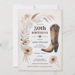 aniversário de 30 anos Convites à Russa Cowgirl Fl<br><div class="desc">Celebrar os 3-0 grandes com estes encantadores convites à aniversário de 30 anos da Rustic Cowgirl. Perfeito para uma festa temática no oeste do país, estes convites digitais apresentam um adorável design floral rústico e botas de vaqueiro, dando o tom para uma celebração divertida e festiva. Quer você esteja planejando...</div>