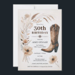 aniversário de 30 anos Convites à Russa Cowgirl Fl<br><div class="desc">Celebrar os 3-0 grandes com estes encantadores convites à aniversário de 30 anos da Rustic Cowgirl. Perfeito para uma festa temática no oeste do país, estes convites digitais apresentam um adorável design floral rústico e botas de vaqueiro, dando o tom para uma celebração divertida e festiva. Quer você esteja planejando...</div>
