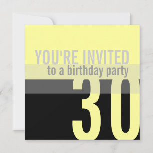 aniversário de 30 anos Convites de festas {Lemon 