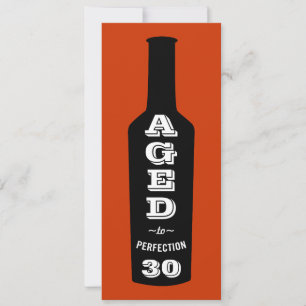 aniversário de 30 anos: Convites de Vinho Envelhe