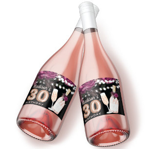 Aniversário de 30 anos de luxo de vinho negro per