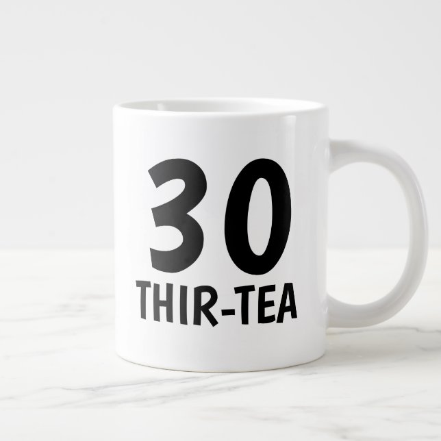aniversário de 30 anos engraçada caneca de café -  (Direita)