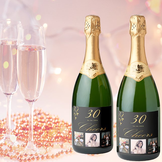 aniversário de 30 anos personalizado foto personal (Criador carregado)