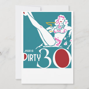 aniversário de 30 anos - Swingers de Convite Sujo
