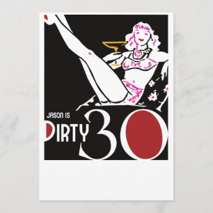 aniversário de 30 anos - Swingers de Convite Sujo