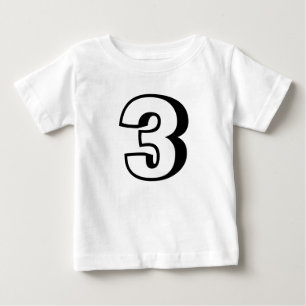 aniversário de 3 anos de idade 3 t-shirts de Toddl