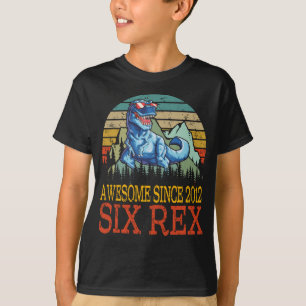 aniversário de 3 anos SEX Rex Camisa Terceiro Dino