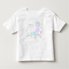 aniversário de 3 anos T-Shirt com um unicórnio eng