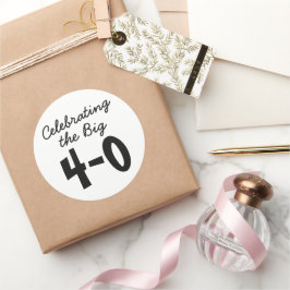 aniversário de 40 anos - Celebrando os 40º adesivo