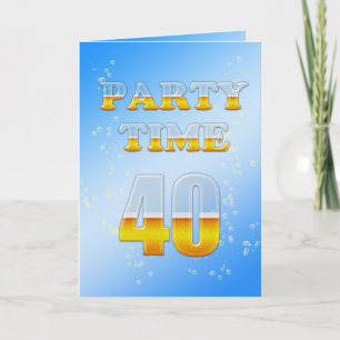 aniversário de 40 anos convite de festas com muit