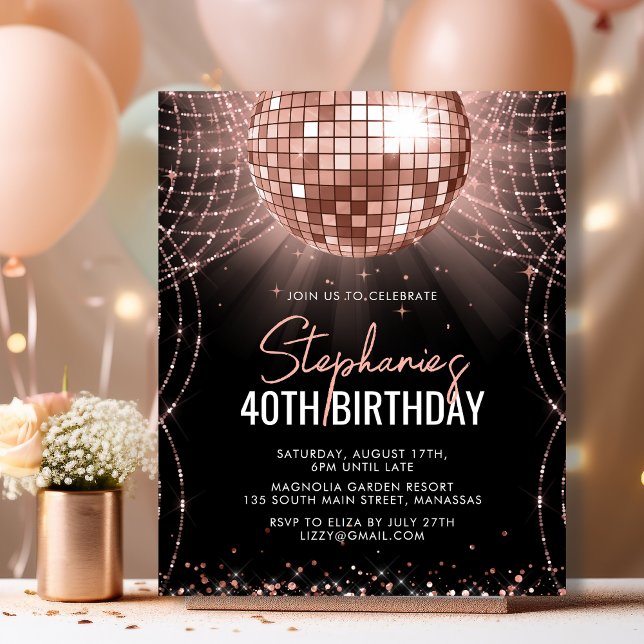 Aniversário de 40 anos de Bola de Disco Dourada do (Criador carregado)