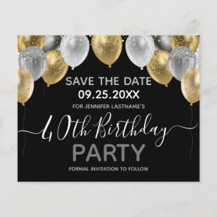 Aniversário de 40 anos do Glitter Balloons Salvar