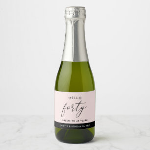 Aniversário de 40 anos Personalizado de Blush de