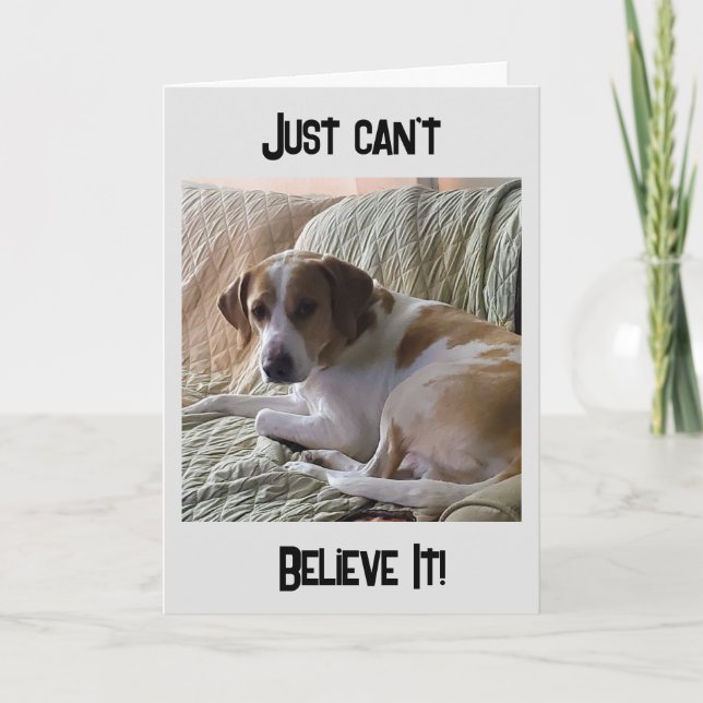 "aniversário de 40 anos? SÓ NÃO ACREDITO NO Cartão (Frente)