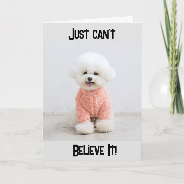 "aniversário de 40 anos? SÓ NÃO ACREDITO NO Cartão (Frente)