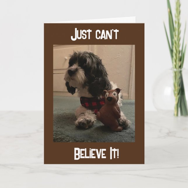 "aniversário de 40 anos? SÓ NÃO ACREDITO NO Cartão (Frente)