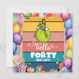 aniversário de 40 anos tênis