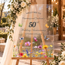 Aniversário de 50 anos de casamento com flores sil